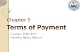 Chapter 5 Terms of Payment