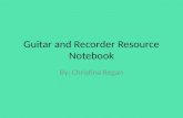 Guitar and Recorder Resource Notebook