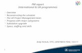PM report International & UK programmes