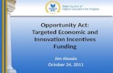 Opportunity Act: Targeted Economic and Innovation Incentives Funding