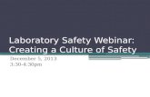 Laboratory Safety Webinar: Creating a Culture of Safety