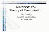 TM Design Macro Language D and SD