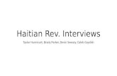Haitian Rev. Interviews