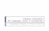 Zachary  Scheufele AP Language Level 4 Vocabulary