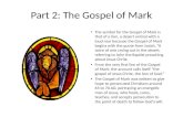 Part 2: The Gospel of Mark