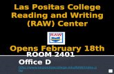 Las Positas College Reading and Writing (RAW)  Center Opens February 18th