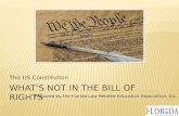 What’s Not in the bill of rights