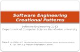 Software Engineering Creational  Patterns
