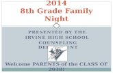 2014 8th Grade Family Night