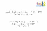 Local Implementation  of the CRPD Agnes van Wijnen