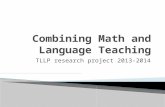 Combining Math and Language Teaching