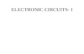 ELECTRONIC CIRCUITS-  I