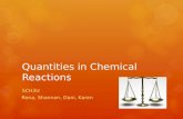 Quantities in Chemical Reactions