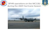 SFMR operations on the WC130J during the 2009 Hurricane Season