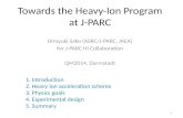 Hiroyuki  Sako  ( ASRC/J-PARC, JAEA ) f or J-PARC HI Collaboration QM2014, Darmstadt