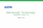Advanced Training: WebCMS  How-To