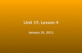 Unit 19, Lesson 4