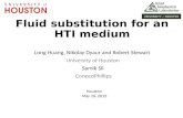 Fluid substitution for an HTI medium