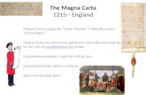 The Magna  Carta 1215-- England