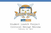 Student Launch Project  Critical Design Review February 28, 2014