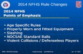 2014 NFHS Points of Emphasis