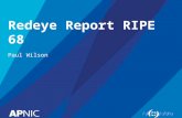 Redeye Report RIPE 68