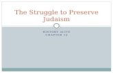 The Struggle to Preserve Judaism