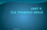 UNIT 9.  CLIL THINKING SKILLS
