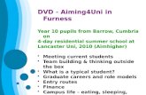 DVD - Aiming4Uni in Furness Year 10 pupils from Barrow, Cumbria on