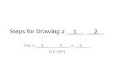 Steps for Drawing a __ 1 __  __ 2 __