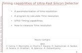 Timing capabilities  of  Ultra -Fast Silicon Detector