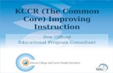KCCR (The Common Core) Improving  Instruction