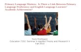 Nury  Rodriguez Education 7202:  Seminar in Applied Theory and Research II Fall  2010