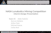 NASA Lunabotics Mining Competition Interim Design Presentation