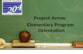 Project Arrow  Elementary Program Orientation