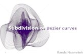 Subdivision of  Bezier curves