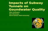 Impacts of Subway Tunnels on  Goundwater  Quality