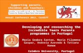 Developing and researching the Incredible Years Parents programmes in Portugal
