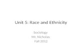 Unit 5: Race and Ethnicity