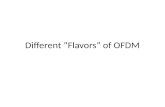 Different “Flavors” of OFDM