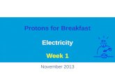 Protons for Breakfast Electricity Week  1