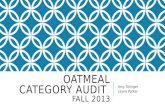 Oatmeal category audit  Fall 2013