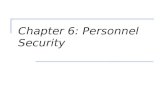 Chapter 6: Personnel Security