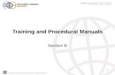 Training and Procedural Manuals