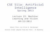 CSE 511a: Artificial Intelligence Spring  2013