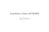 Common Uses of PEAKS