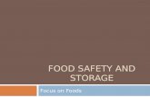 Food Safety and storage