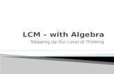 LCM – with Algebra