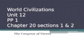 World Civilizations Unit 12 PP 1 Chapter 20 sections 1 & 2