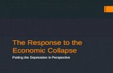 The Response to the Economic Collapse